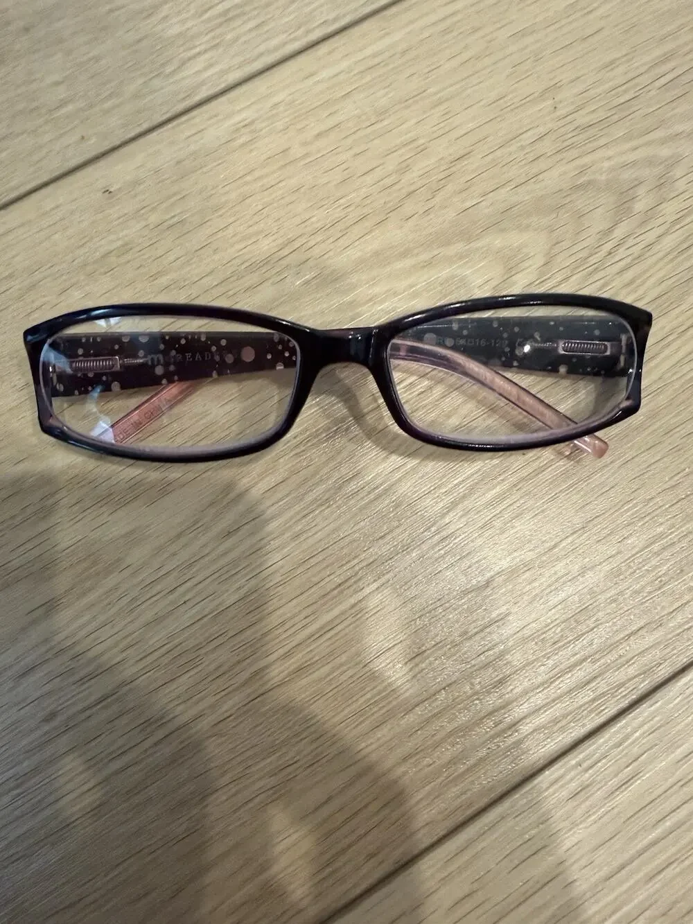 M Readers Amber Purp +3.25 Women's Reading Glasses With Rhinestones
